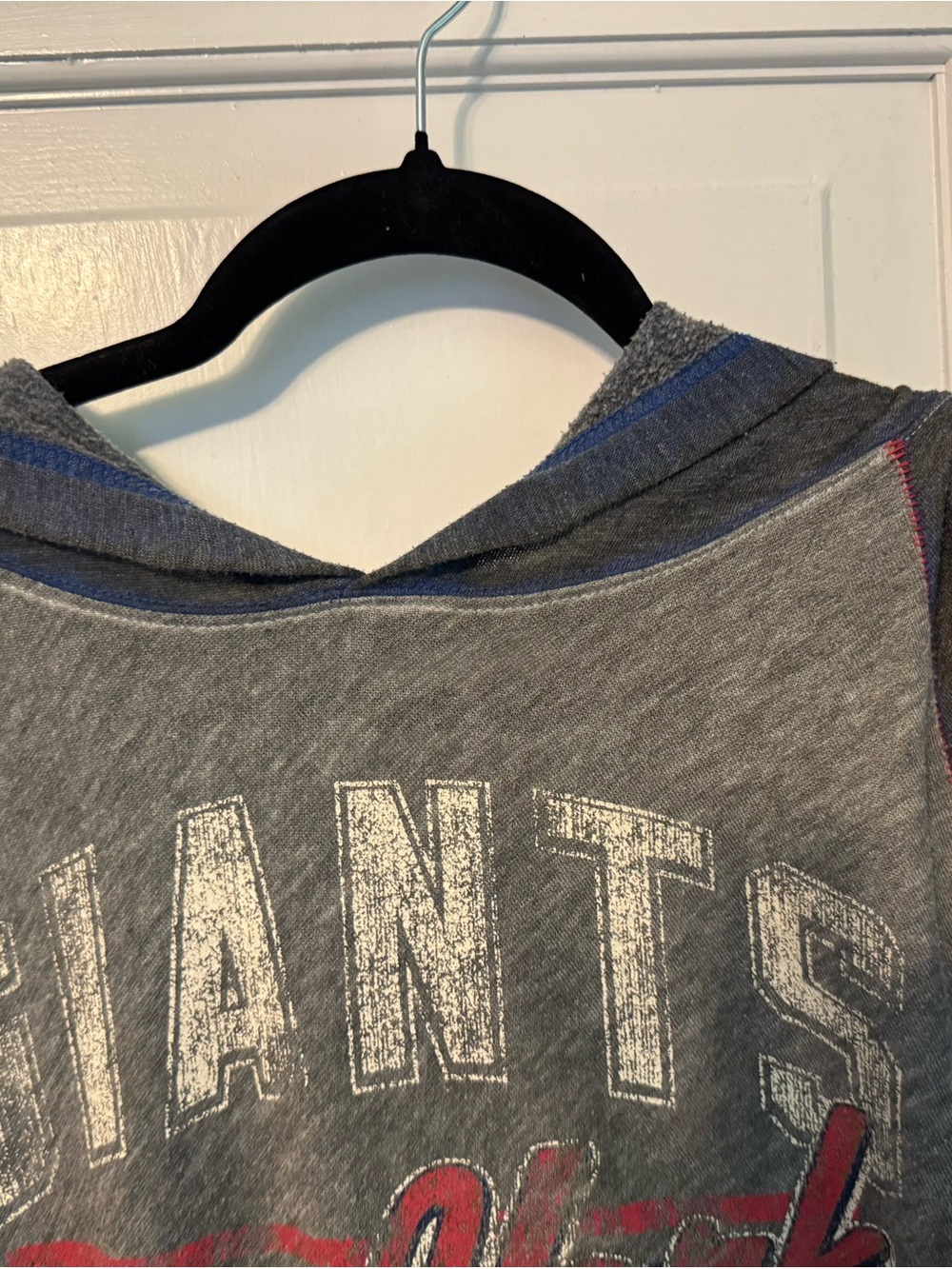 Vintage look New York Giants Sweatshirt Gray Raglan Crewneck NFL light pullover - Picture 4 of 7